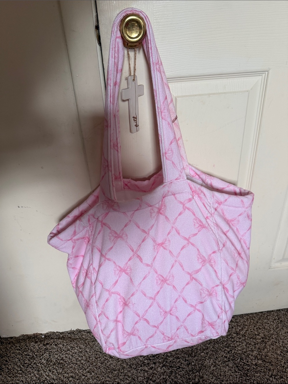 LoveShackFancy terry tote bag